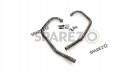 For Royal Enfield GT and Interceptor 650 Silver Stallion Bend Header Pipe Polished - SPAREZO